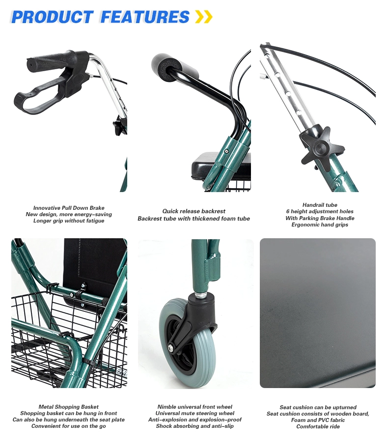 Aluminum Elderly Rollator